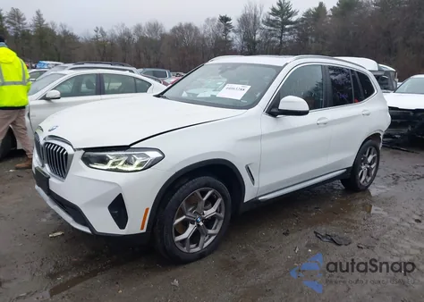 2022 BMW X3 xDrive30I from USA, damaged, VIN WBX57DP02NN178584